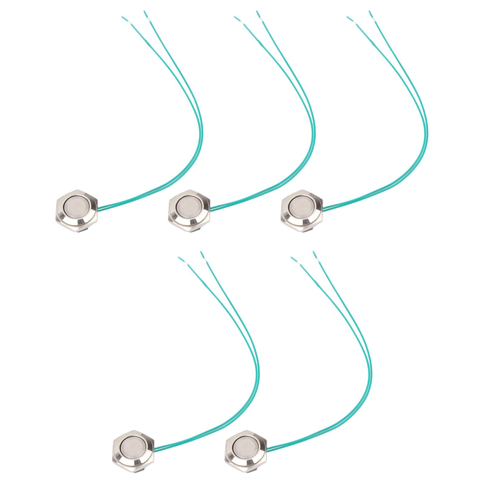 

Waterproof Metal Push Button Switches Set of Five Engineered for Momentary Use Across Automotive and Industrial Applications