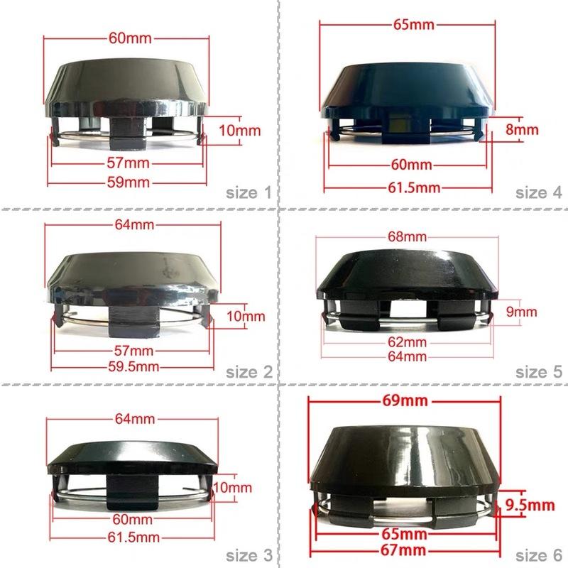 4pcs Sport Rim 60/64/65/68/69mm Car Wheel Center Cap For Enkei Rpo1 RAYS VOLK SSR Rim Center Hub Cap Dust-proof Cover