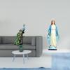 Elegant Peacock Lady Statue Animal Sculpture Collection Mary Religious Jesus Ornament Crafts