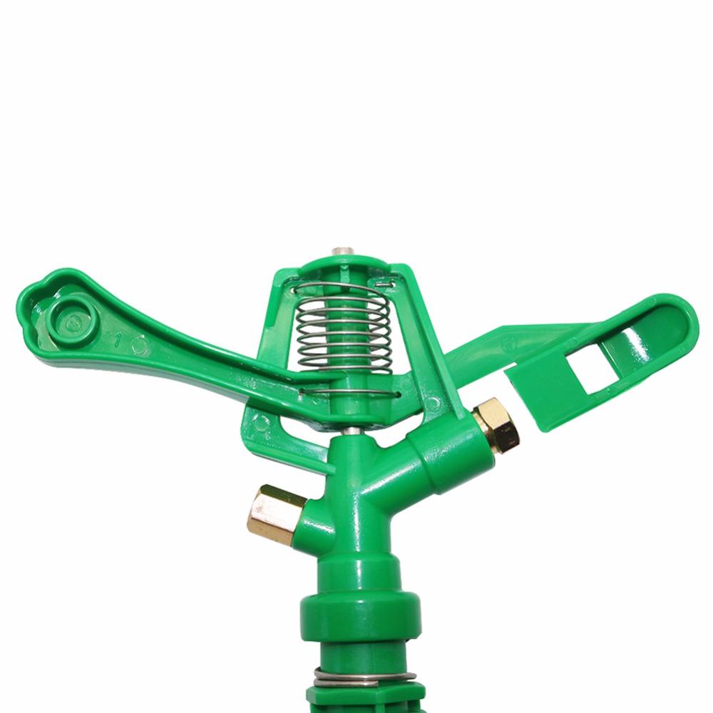 3/4" Garden Water Sprinkler with Male Thread Rotate Rocker Arm Spray Nozzle Agriculture Tools Watering 1 Pc