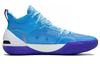 LiNing YuShuai 16 Cushioning Anti-Slip And Wear-Resistant Mid-Top Basketball Shoes Moon White Blue ABAS053-1