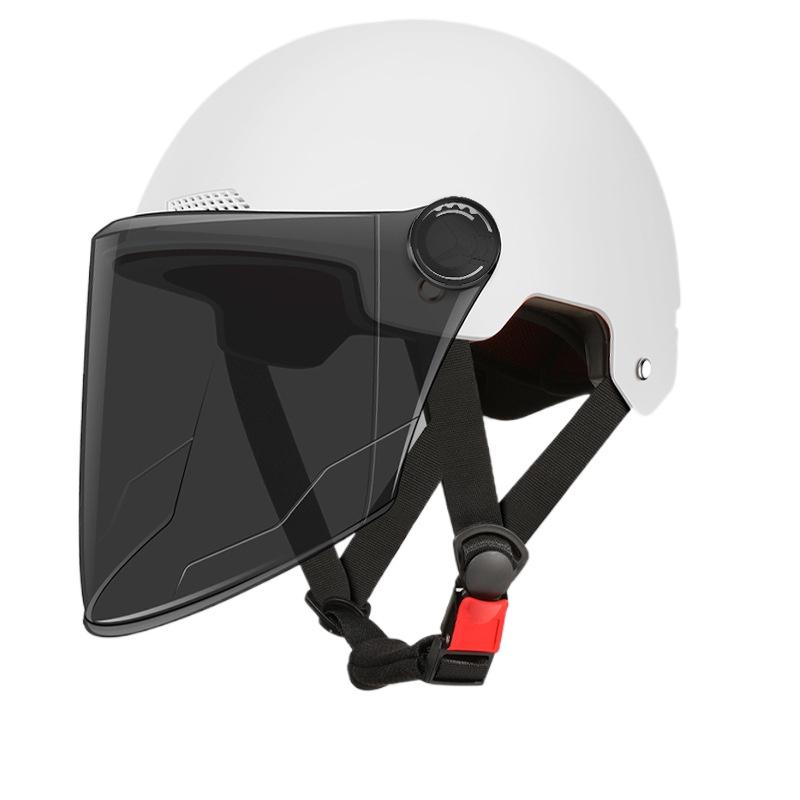 Helmet Electric Vehicle Women and Men Motorcycle Battery Car Half Helmet Summer Sun Protection Full Helmet Wholesale Riding Breathable and Lightweight