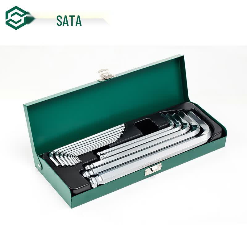 SATA 14-Piece Extended Ball-End Hex Key Wrench Set 14-piece