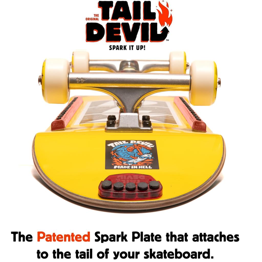 TAIL DEVIL Skateboard Tail Parts (Red)