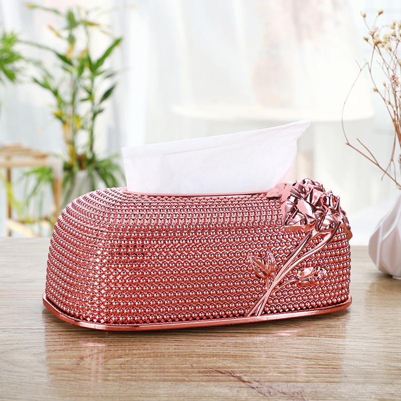 1pc Creative Desktop Kitchen Pumping Tray European Acrylic Tissue Box Fashion KTV Hotel Tissue Box Bar Napkin Box Tissue Boxes