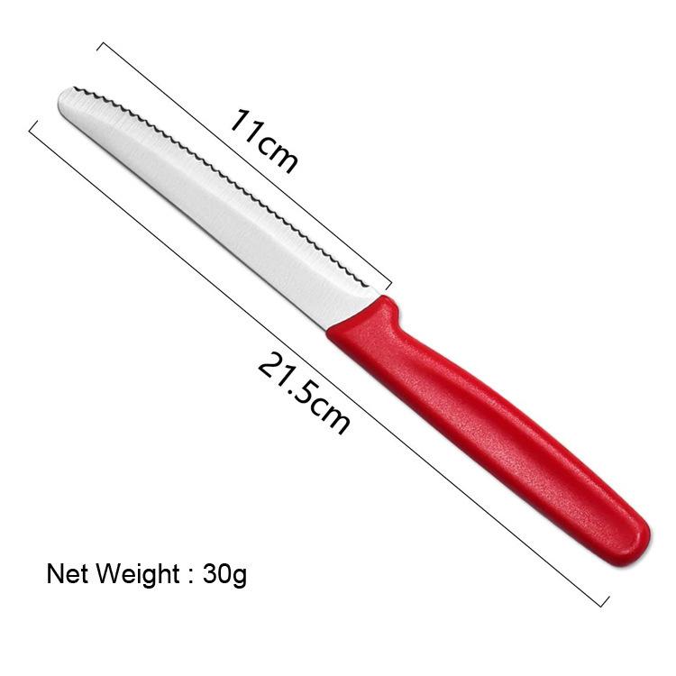 

1PCS Steak Knife PP Western Knife Restaurant Hotel Steak Knife Bread Serrated Toast Knife 1PCS красный