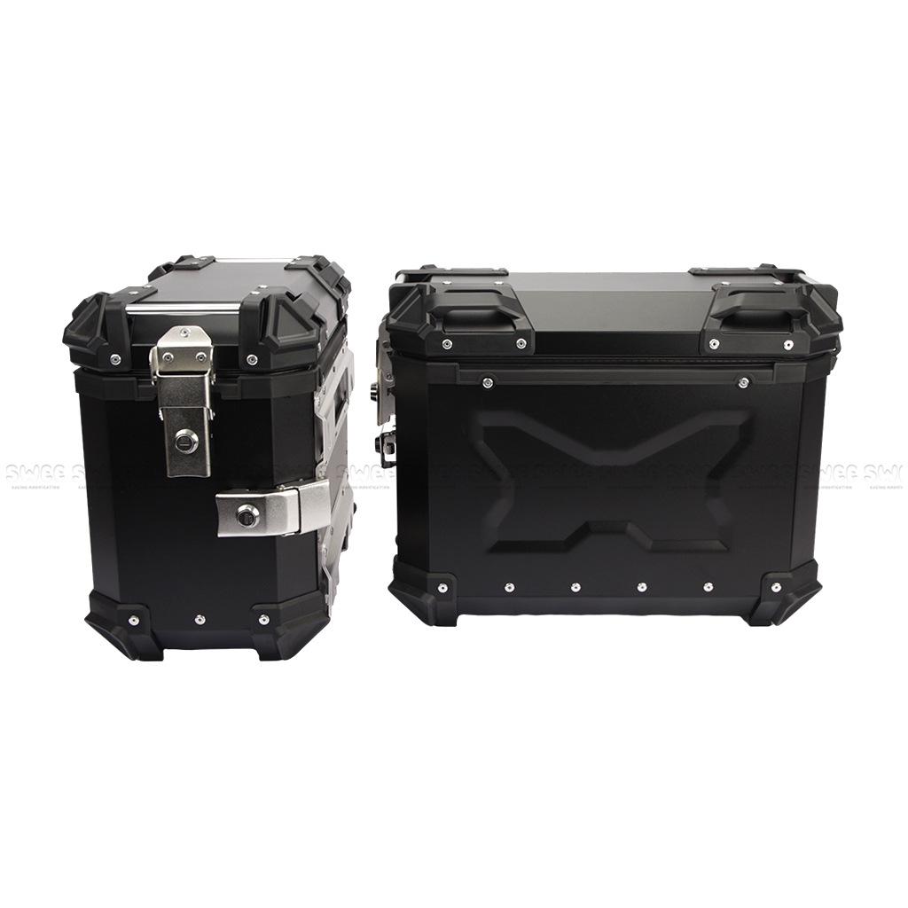 Universal Motorcycle Aluminum Side Boxes – Waterproof, Anti-Collision, Quick Release (18L/28L/35L)