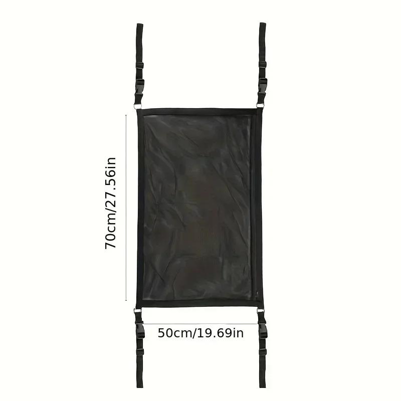 Adjustable Capacity Car Ceiling Cargo Net Pocket for SUV Strong Bearing Roof Storage Organizer with Multiple Pockets