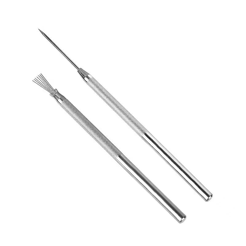 7 Pins Needles Texture Ceramics Tools Polymer Clay Sculpting Auxiliary Molding Tool DIY Pottery Brush Cake Accessories