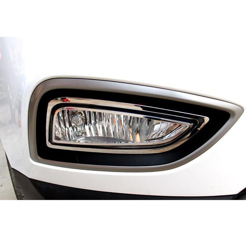 ABS Car Front Fog Light Cover For Hyundai IX35 2010 2011 2012 2013 2014 2015-2017 Decoration Trim Eyebrow Exterior Accessories