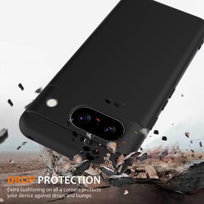 For Google Pixel 8a Magnetic Case Liquid Silicone Phone Cover with Lanyard