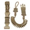 Outdoor Military Fan Multifunctional Lanyard Safety Rope Anti-loss Wear-resistant Elastic Key Chain