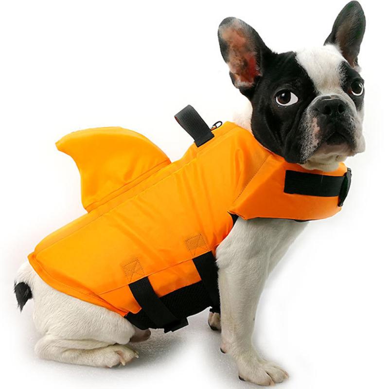 Pet Swimming Suit Swimwear Lightweight Quick-drying Shark Fin Dog Life Jacket Life Vest Clothes