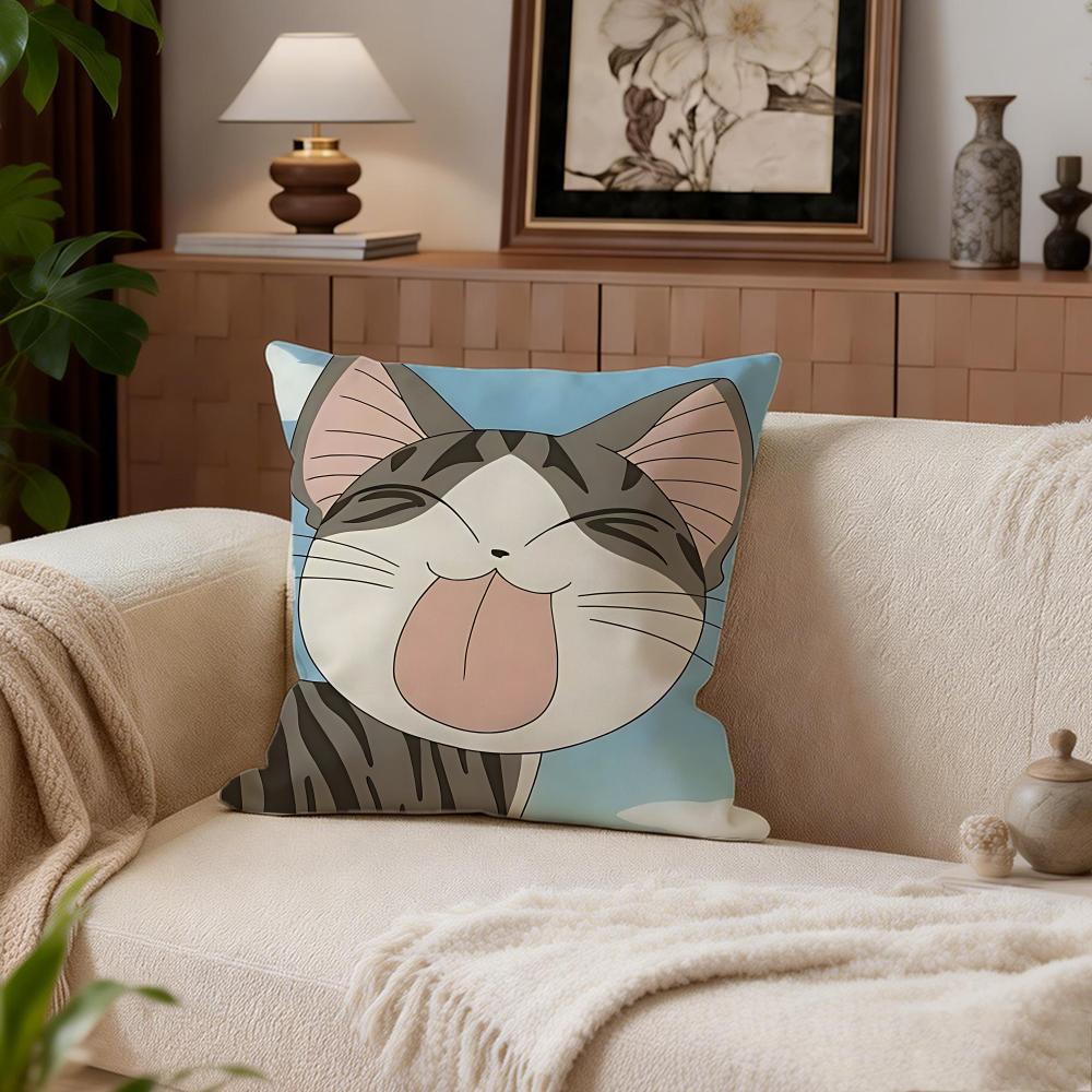 Cute Chis Sweet Home Cushion Cover Cushion Cover Set 4Pcs 50x50 45x45 40x40 Pillowcase Decorative Sofa Home Decor