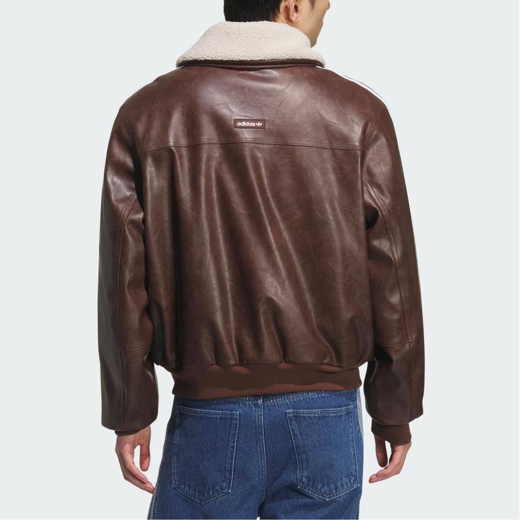 Adidas Originals FW25 PU Pad Jacket Brand Logo Three Stripes Warm Sports Loose Long Sleeve Cotton Coat Men Jackets KF3692