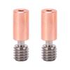 2PCS Heatbreak Tube Ti Alloy Branch Design Thermal Resistance M6 Thread Throat Tube for Ender 3 S1