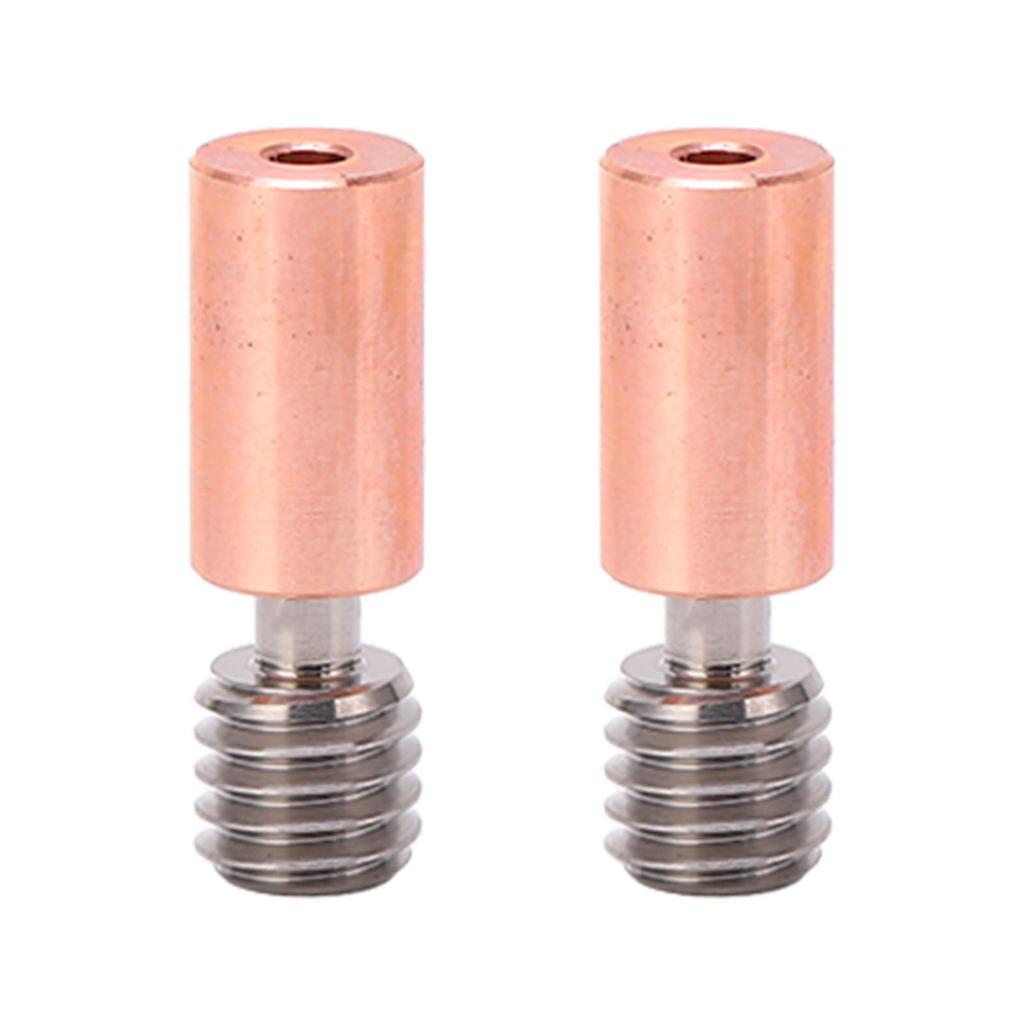 2PCS Heatbreak Tube Ti Alloy Branch Design Thermal Resistance M6 Thread Throat Tube for Ender 3 S1