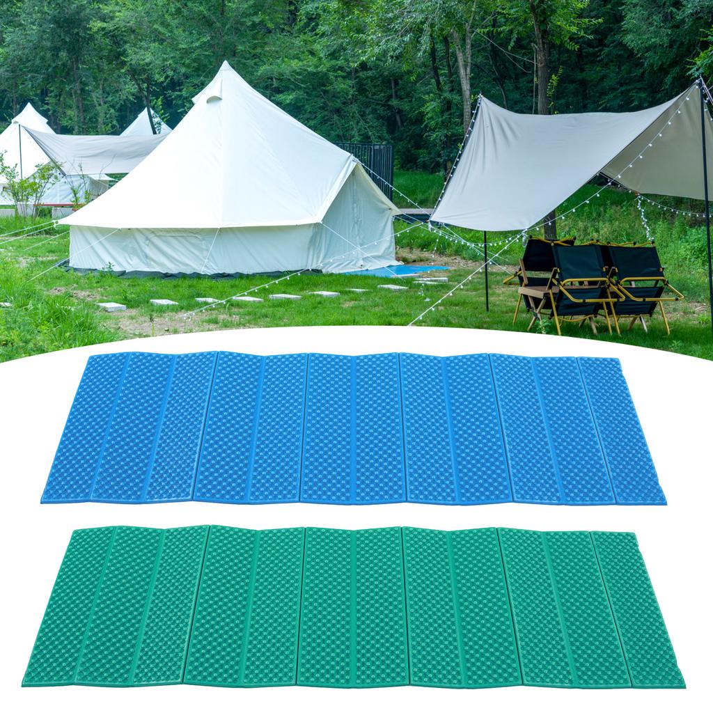 Sponge Sleep Mat Foldable Sleep Mat Double Egg Crate Sleeping Pad Foldable Thickened Foam Sleep Mat for Outdoor Camping 186x17CM
