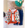 Kinderpullover Strickjacke Herbst-Outfit Neuer koreanischer Stil Westlicher Stil Kinderjacke Frühling und Herbst Strickpullover