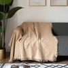 Modern Minimalist Sofa Throw: Elegant Plain Color Blanket & Multi-purpose Cover