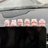 1 Set Cute Car Ornaments Cartoon Resin Piggy Model Car Center Console Decoration Auto Interior Dashboard Accessories