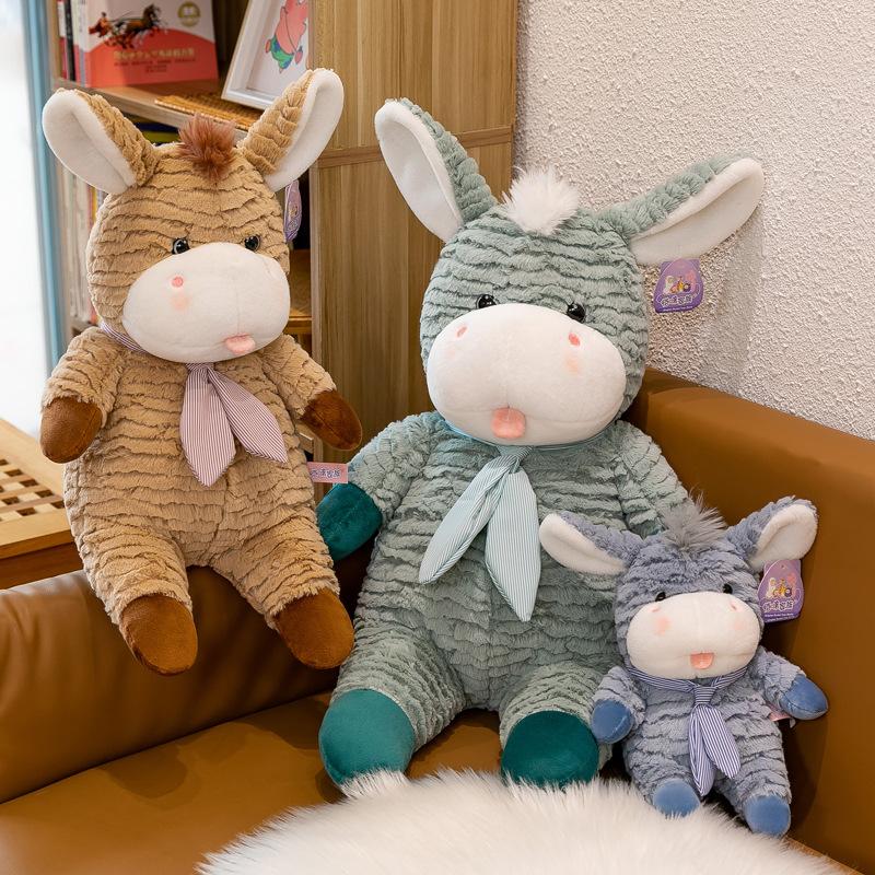 Tongue Sticking Out Cookies Donkey Plush Toys Children Sleep Comfort Pillow Healing Office Doll Activity Gift