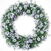 Realistische künstliche Pflanzen mit Plastikblumen, 1,8 Meter, Simulationspflanze, Hängedekoration für Kaminsimse, Wand