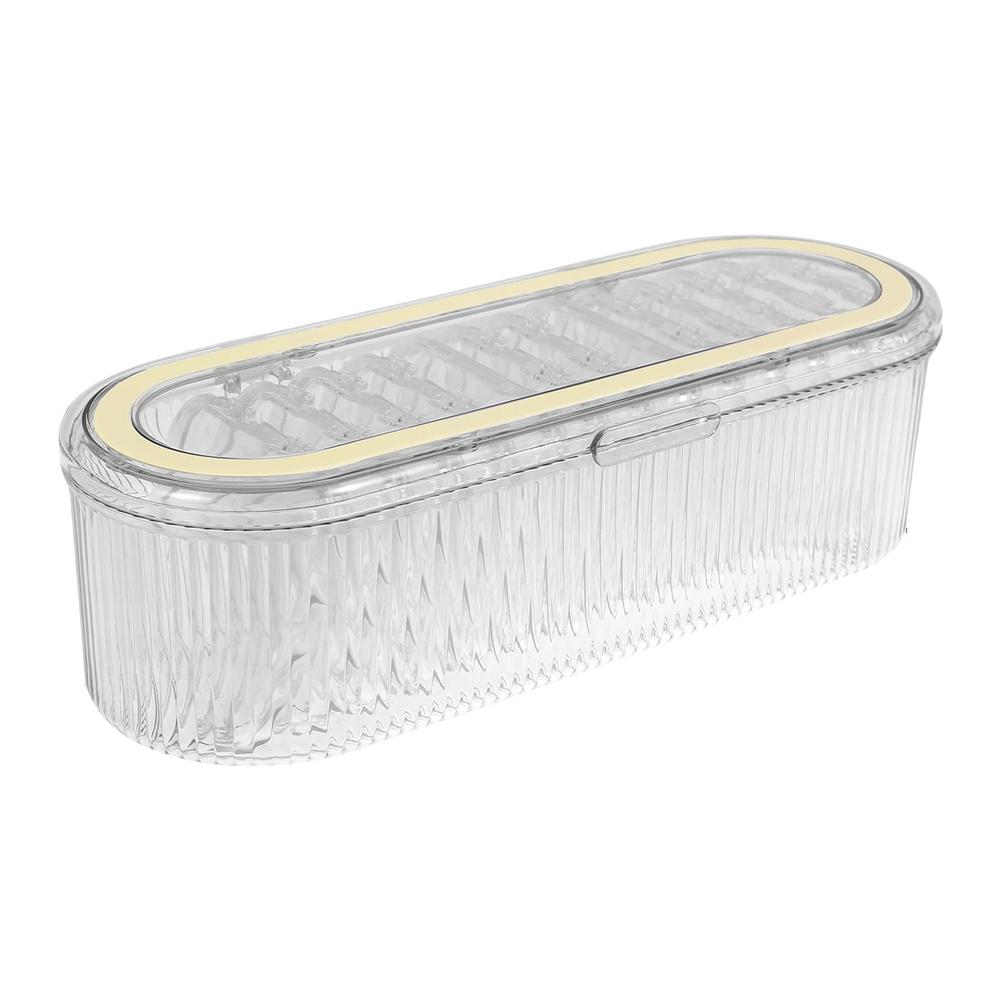 

Акриловая коробка для хранения сережек, прозрачная коробка для сережек с 13 шт., маленькая ПЭТ-коробка для колец, дорожная запечатанная коробка для ожерелья и браслета чистый