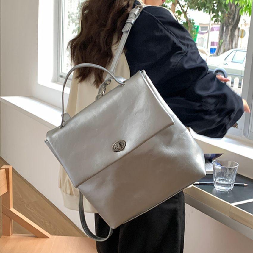 Vintage Backpack New Fashion Versatile Casual Large Capacity Handbag Backpack Student School Bag