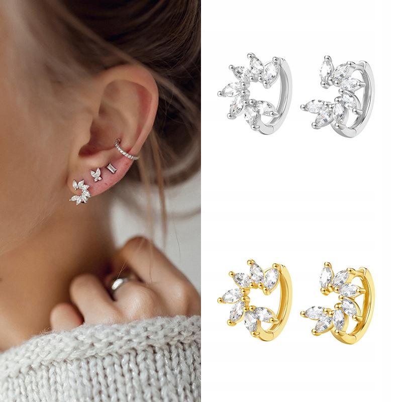 Fashionable Classic Copper Earrings K15 Silver