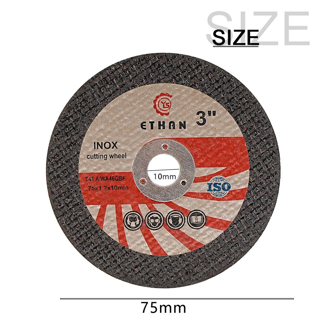 Sbestily 10pcs 75mm Circular Resin Saw Blade Mini Cutting Disc Metal Fast Cut Grinding Wheel for Angle Grinder Accessories
