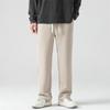 Men's Spring and Autumn Three-dimensional Tailoring Loose Casual Versatile Wide-leg Pants Simple Drawstring Sports Solid Color Sweatpants