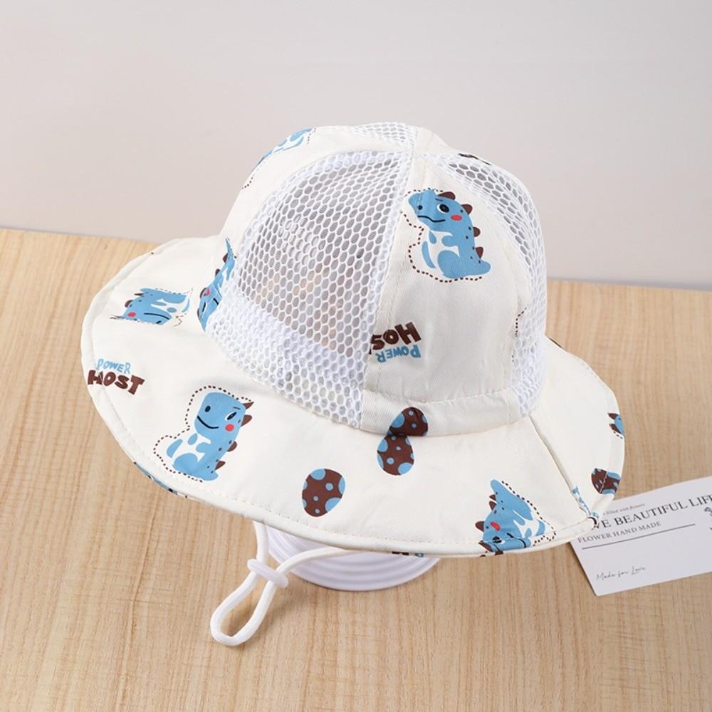 

Cartoon Baby Fisherman Cap Wide Large Brim Dinosaur Print Bucket Hat Sun Protection Hat Playgroun Style C