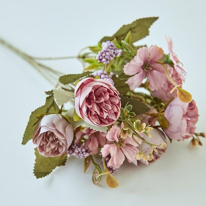 

Искусственные цветы, бусины из розовых роз, маленькие крабы, искусственные цветы, реквизит для фотосъемки, шелковые цветы, чайные пакетики глубокая кофе