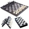 Klappbares magnetisches Schach 19,5*19,5cm Tragbares Schachbrett Internationales Schachspiel Geschenk für Erwachsene Kinder Anfänger