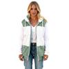 Women's Fashionable  Plush Zipper Pocket Hooded Sleeveless Loose Warm Vest Jacket