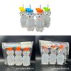 Small Bear Drink Cup Set With Silicone Straws And Brushes For Kids And Teens