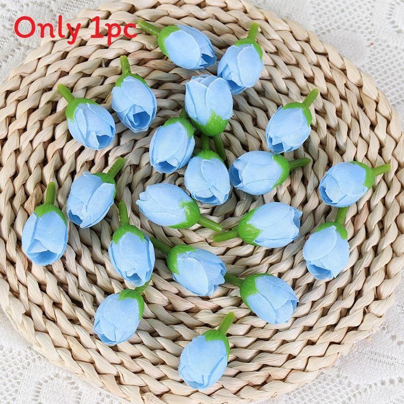 Sztuczne pąki róż jedwabnych do samodzielnego tworzenia bukietów ślubnych, dekoracji domowych, artykuły rzemieślnicze