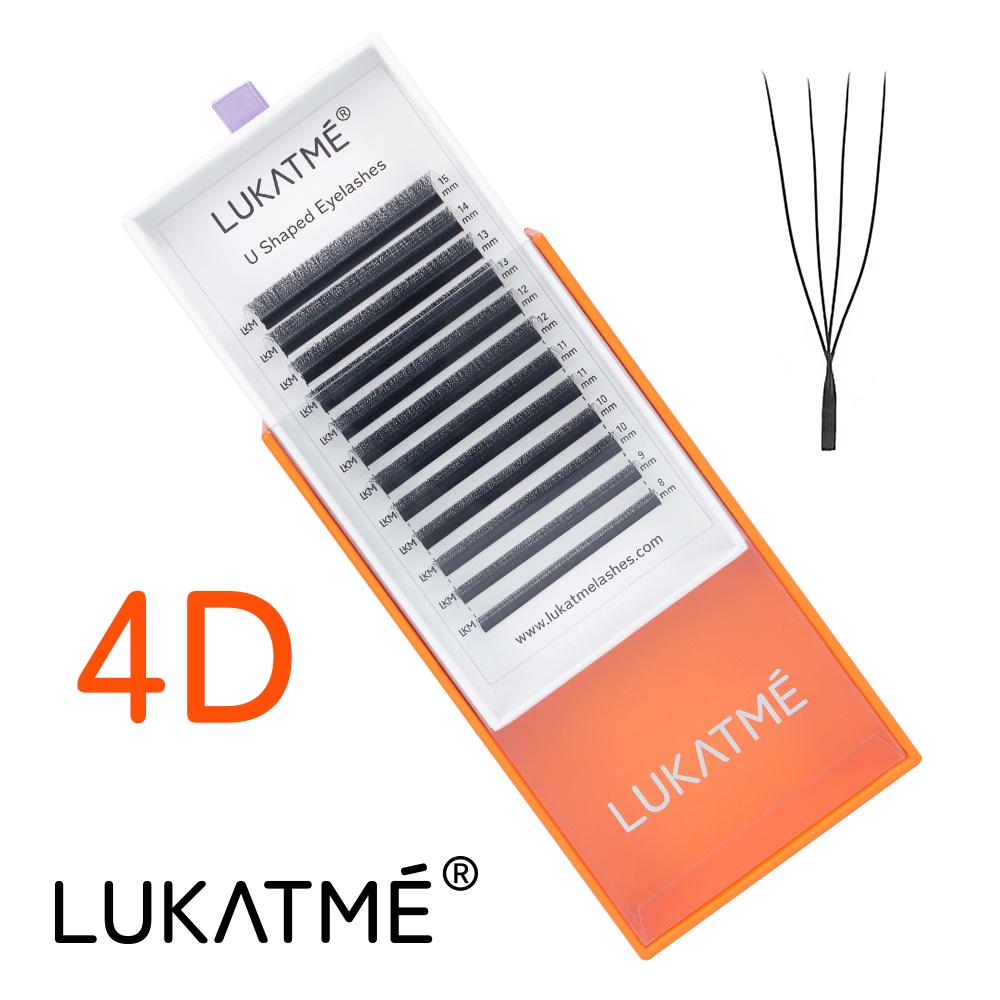 LUKATME W 3D 4D 5D 6D 7D Eyelash Extension Premade Fans YY Lashes for Beginner Practice Easy Apply Fluffy U Shape False Eyelash