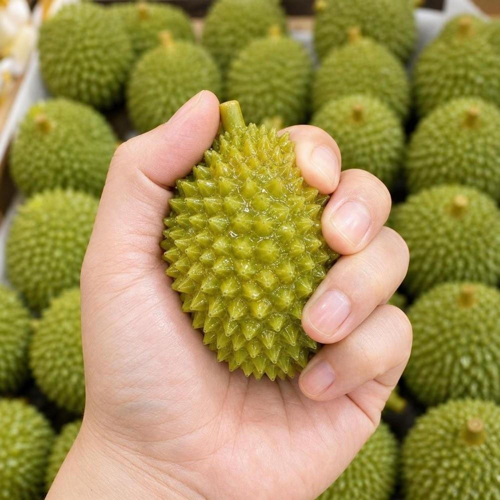 Crunchy Crackling Durian Squishy Toy Soft TPR Fidget Toy Novelty Fruits Pinch Home Decoration