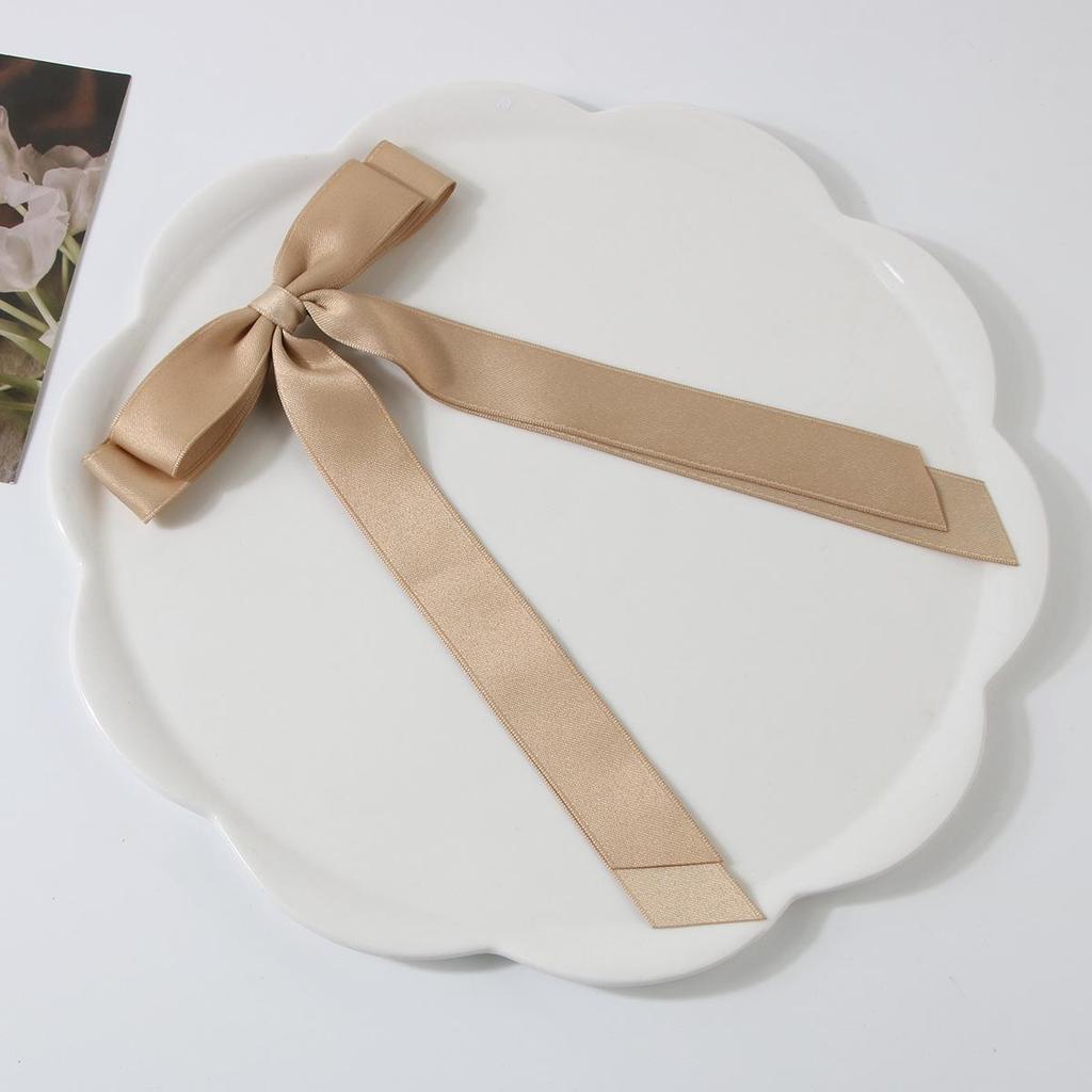 Ballet Style 4cm Bow Duckbill Hair Clip - Sweet Ribbon Hair Accessory