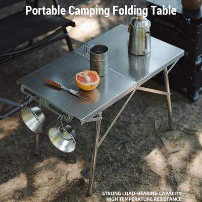 Portable Camping Folding Table High Temperature Resistant Foldable Table for Camping Hiking