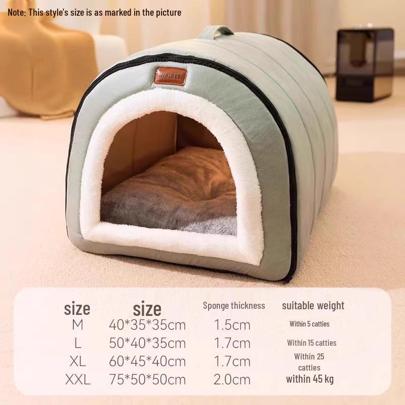 Doghouse Thickened Removable & Washable Large Dog Mat - Winter Warm Nest