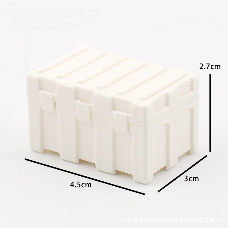 Military Accessories Can Be Put Dolls Assembled Clamshell Weapon Box Six-Color Optional Parts Toy Building Block
