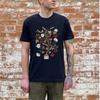 Unisex Vintage Floral Shirt Graphic Tee with Ukrainian Embroidery Pattern Aesthetic Vyshyvanka-