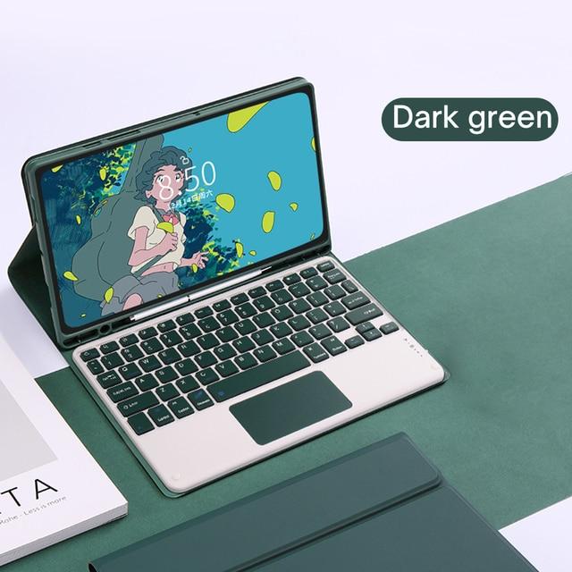 Drahtlose Tastaturhülle für Samsung Galaxy Tab A7 S6 Lite 10,4 Zoll S7 11 Zoll S8 11 Zoll S7 Plus S7 FE S8 Plus 12,4 Zoll A8 10,5 Zoll Tablet-Abdeckung