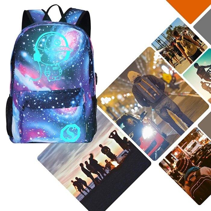 Kosiil 15.6 Inch Glow in The Dark Waterproof Backpack, Multicolor Laptop School Bag for Students, Lightweight Anti-Spill Bookbag