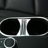 Silver Cup Holder Cover Trim For Benz CLA 200 260 GLA Class W176 W117 2014-2017
