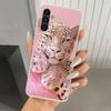 Pink Leopard Print Phone Case for Samsung Galaxy A17 A16 A37 A26 A36 A57 A56 A15 A25 A35 A55 A14 A24 A34 A54 A13 A23 A33 A53 Gal