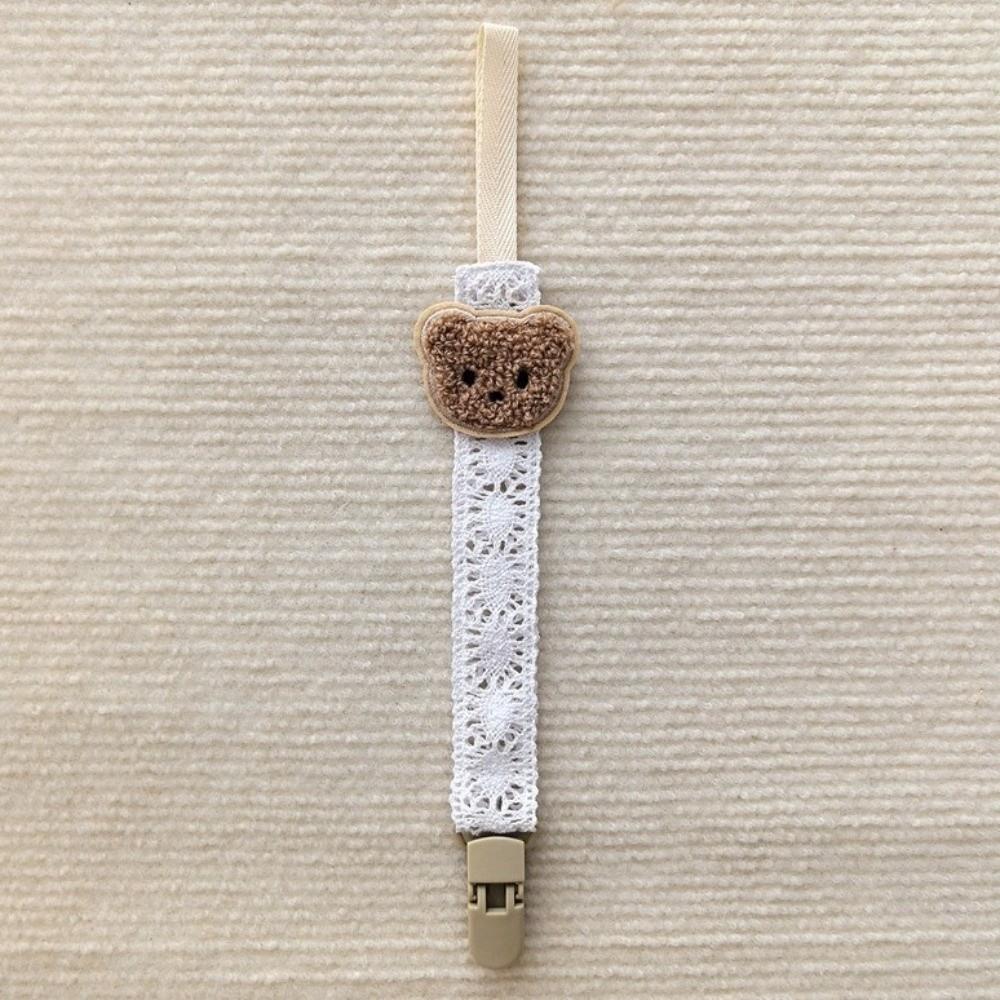 Cartoon Cute Bear Pacifier Chain Hanging Anti-drop Pacifier Holder  Toddlers